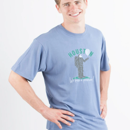 HOUSTON Men's Bamboo Viscose/Organic Cotton Short Sleeve Graphic T-Shirt