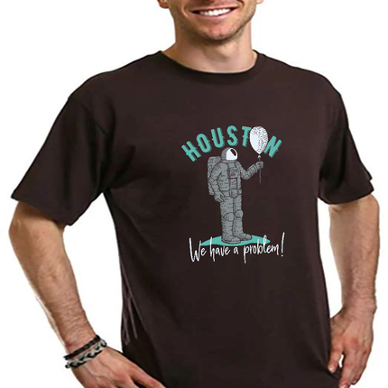 HOUSTON Men's Bamboo Viscose/Organic Cotton Short Sleeve Graphic T-Shirt
