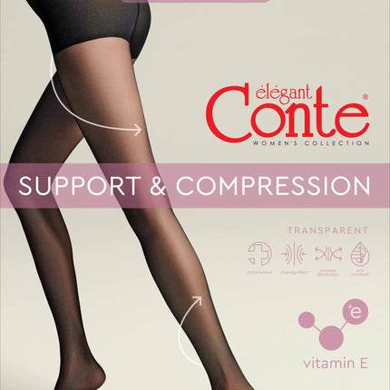 Tights Conte Active Soft 40 Den - Shaping Support with Vitamin E