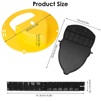 Humane Bucket Lid Mouse Trap with Ladder Auto Reset