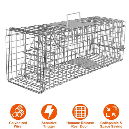 Humane Live Animal Rodent Cage Collapsible Galvanized Wire