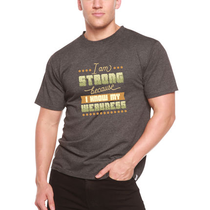 I am Strong Men's Bamboo Viscose/Organic Cotton Short Sleeve Graphic T-Shirt