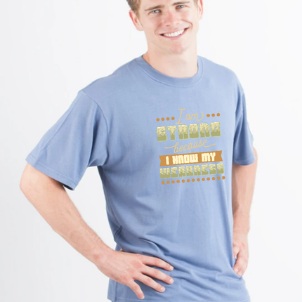 I am Strong Men's Bamboo Viscose/Organic Cotton Short Sleeve Graphic T-Shirt