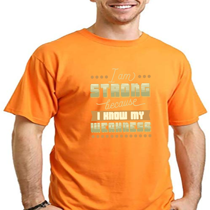 I am Strong Men's Bamboo Viscose/Organic Cotton Short Sleeve Graphic T-Shirt