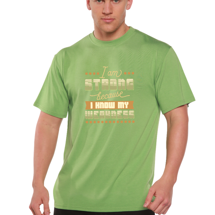 I am Strong Men's Bamboo Viscose/Organic Cotton Short Sleeve Graphic T-Shirt
