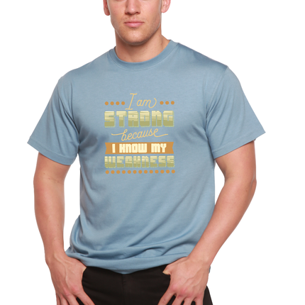 I am Strong Men's Bamboo Viscose/Organic Cotton Short Sleeve Graphic T-Shirt
