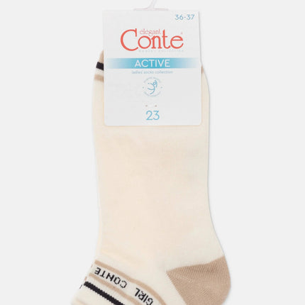 Cotton Ankle Socks Conte Active 572 - Terry Foot