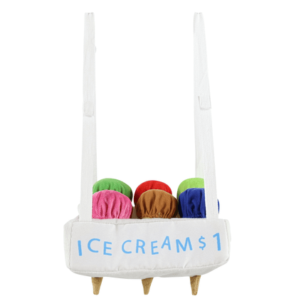 Kids Ice Cream Vendor Costume with Apron, Hat and Sweet Shop Style Details