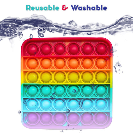 4 Extra Rainbow Fidget Mats (The Fidget Game: Sight Words)