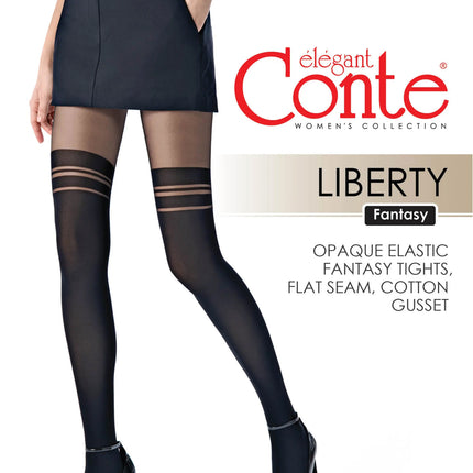 Fantasy Tights Conte Liberty - Imitation Overknees