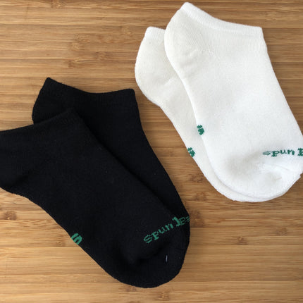 No Look Anklet Bamboo Viscose Socks - Black