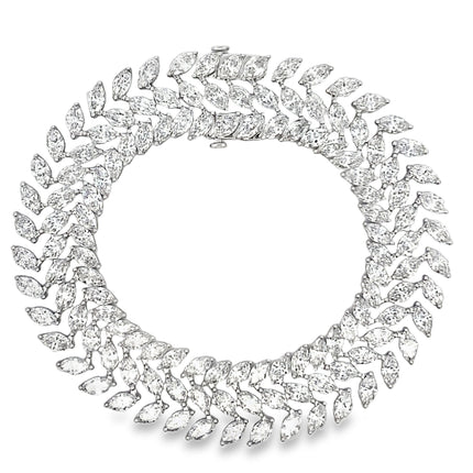 Lab Grown Diamond Tennis Bracelet 14KT White Gold