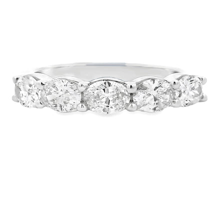 Lab Grown Diamond Wedding Band Ring 14KT White Gold
