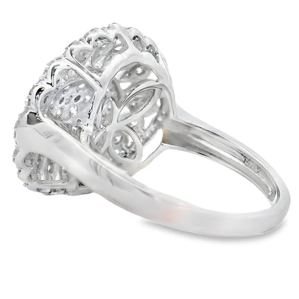 Genuine .85ct Diamond Ring 14KT White Gold