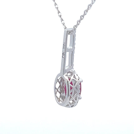.45ct Ruby Diamond Fashion Pendants 10KT White Gold