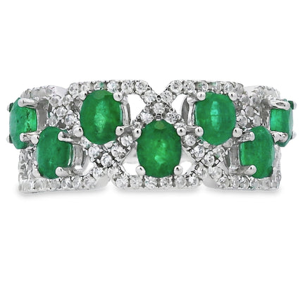 Natural 1.82ct Emerald Zircon Ring Sterling Silver