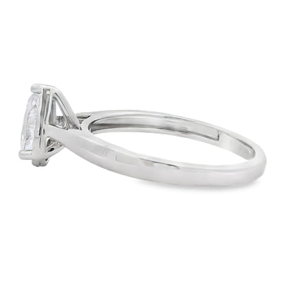 Genuine .50ct Lab Grown Diamond  10KT White Gold
