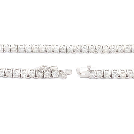 6.85ct Moissanite Tennis Necklace Sterling Silver