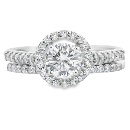 Natural Cubic Zirconia CZ SS Bridal Sterling Silver