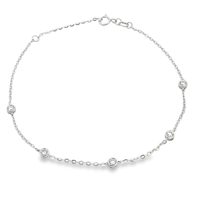 .38ct Lab Grown Diamond Bracelet 14KT White Gold