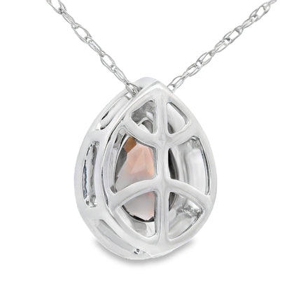 .39ct Quartz Diamond Fashion Pendants 10KT White Gold