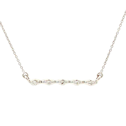 Genuine .05ct Diamond Fashion Pendants 14KT White Gold