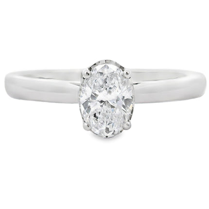 Genuine .50ct Lab Grown Diamond  10KT White Gold