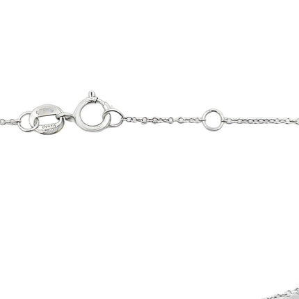 Natural .16ct Ruby Diamond Bracelet 14KT White Gold