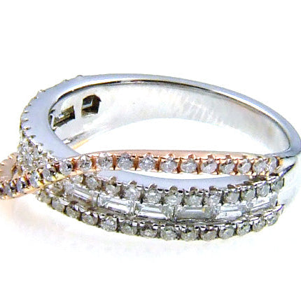 Natural 1.00ct Diamond Ring 14KT White Gold