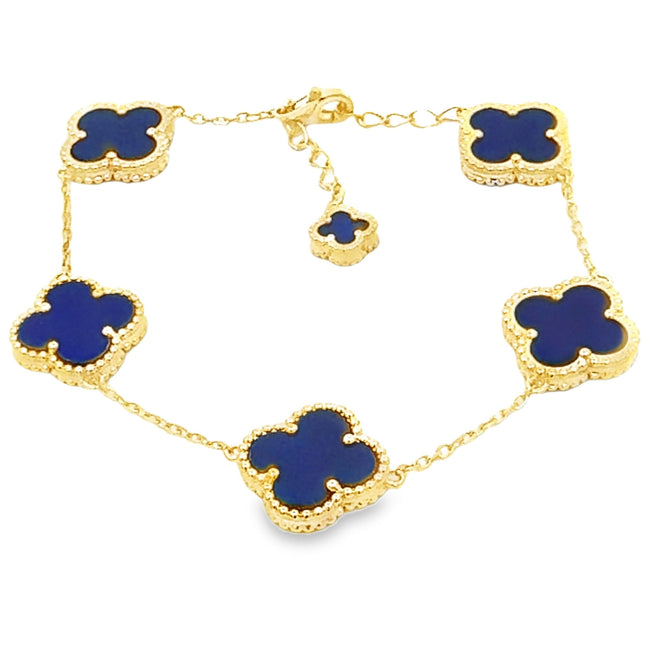 Genuine Lapis Lazuli Bracelet Sterling Silver