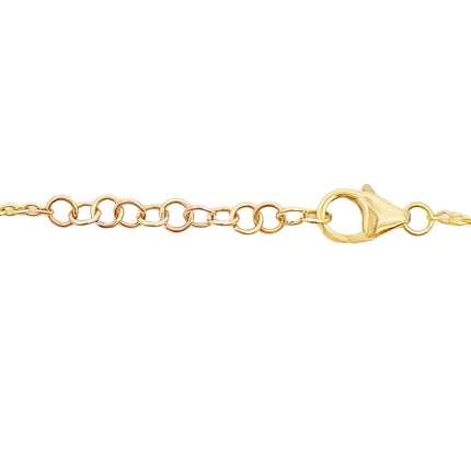 Genuine .10ct Diamond Bracelet 14KT Yellow Gold