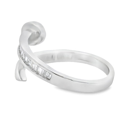 Natural .35ct Diamond Ring 14KT White Gold