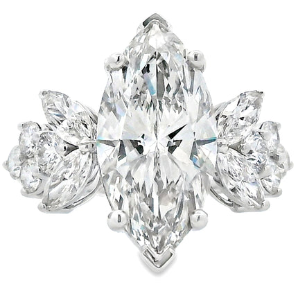 7.08ct Lab Grown Diamond Eng Only 14KT White Gold