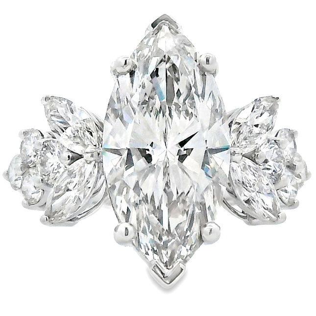 7.08ct Lab Grown Diamond Eng Only 14KT White Gold