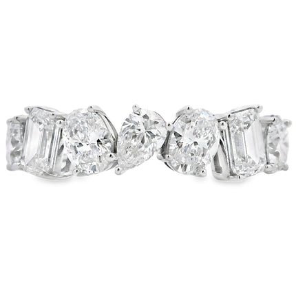 Lab Grown Diamond Wedding Band Ring 14KT White Gold