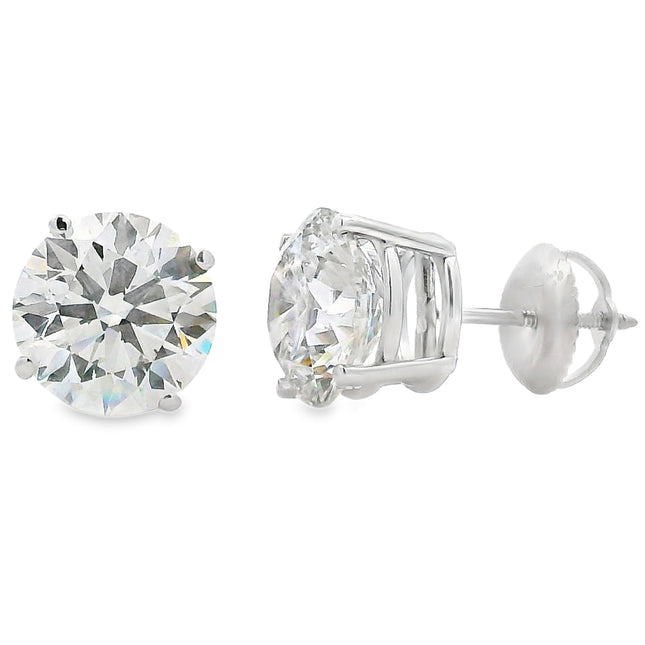 4.40ct Lab Grown Diamond Stud Earrings 14KT White Gold