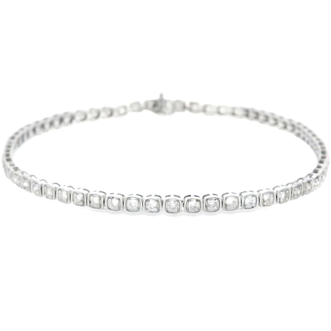Lab Grown Diamond Tennis Bracelet 10KT White Gold
