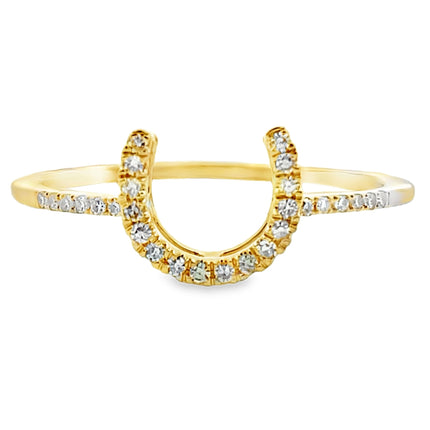 Genuine .10ct Diamond Ring 14KT Yellow Gold