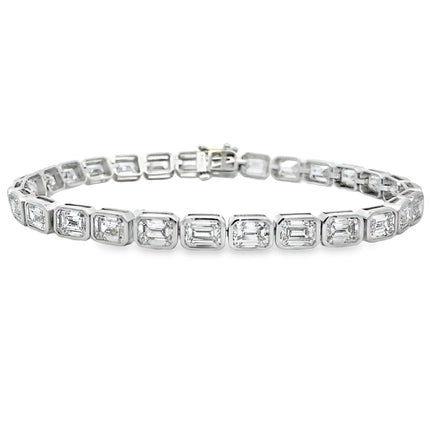 Lab Grown Diamond Tennis Bracelet 14KT White Gold