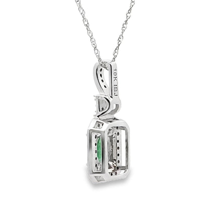 .57ct Emerald Diamond Fashion Pendants 10KT White Gold
