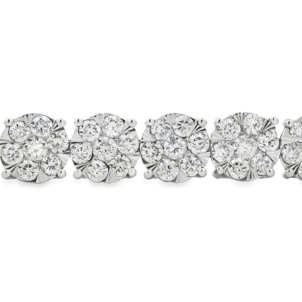 Lab Grown Diamond Tennis Bracelet 10KT White Gold