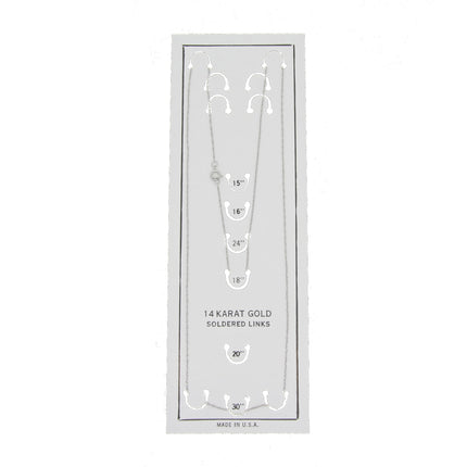 Womens chains 14KT White Gold