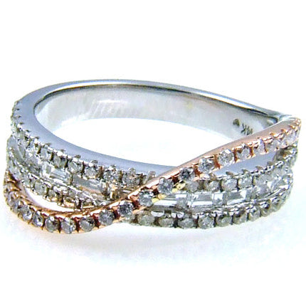Natural 1.00ct Diamond Ring 14KT White Gold