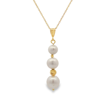 Pearl Fashion Pendants 14KT Yellow Gold