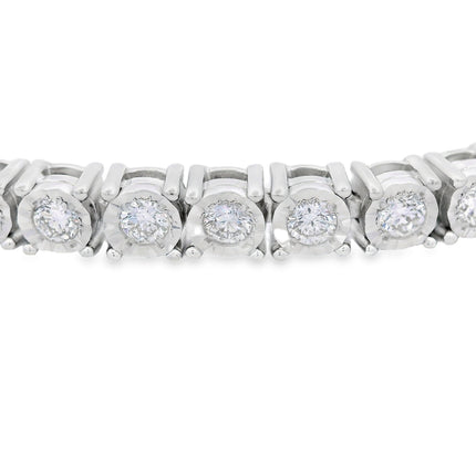 Lab Grown Diamond Tennis Bracelet Sterling Silver