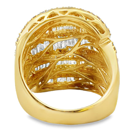 Natural 2.75ct Diamond Ring 14KT Yellow Gold