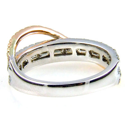 Natural 1.00ct Diamond Ring 14KT White Gold