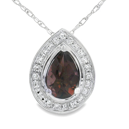 .39ct Quartz Diamond Fashion Pendants 10KT White Gold