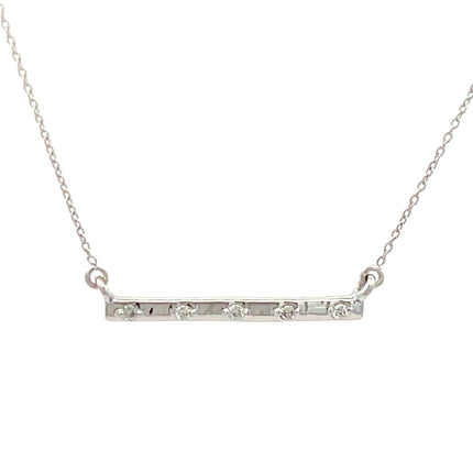 Natural .05ct Diamond Fashion Pendants 14KT White Gold