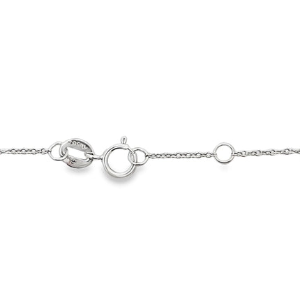 Natural .25ct Ruby Diamond Bracelet 14KT White Gold